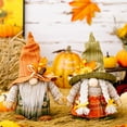 thumbnail image 3 of 1 Pack Fall Gnomes, Plush Thankgiving Autumn Decorations Harvest Gift Handmade Elf Dwarf Figurines with Pumpkin Maple Leaves Sunflower for Home Kitchen Farmhouse Tiered Tray Holiday Festival Party, 3 of 8