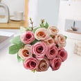 thumbnail image 4 of Pebbuoy Artificial Flower Long-lasting Fake Rose Table Centerpiece Wedding Party Decor Supplies, 4 of 9