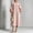 Pink, variant on Midi Dresses for Women Waffle Knit Lantern Sleeve Tunic Dress Loose Fit Button Front 3D Floral Applique A Line Dress Fall Fashion Vacation Elegant Party Wedding Guest Outfits with Pockets