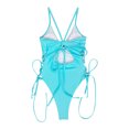 thumbnail image 5 of One Piece Swimsuit for Women Women Multi Color Solid Color High Waist Conjoined Body Swimsuit Bikini, 5 of 8