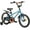 Blue, variant on ACEGER MARCO 16 Inch Boys BMX Bike with Training Wheels for Ages 5-8, White