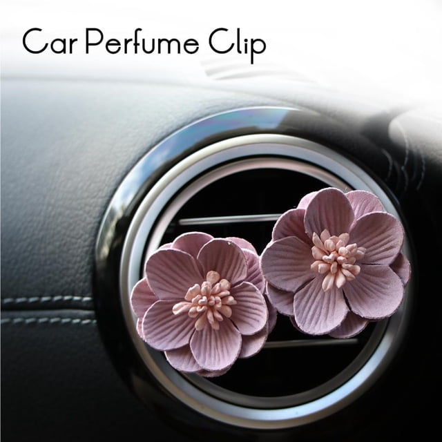 Clip De Perfume Para Coche Decoración De Flores Ambientador Aire Acondicionado De Automóvil Ventilación Fragancia Sólida Difusor De Olor Accesorios 2 Unids/Set Vogacara VI009093-00
