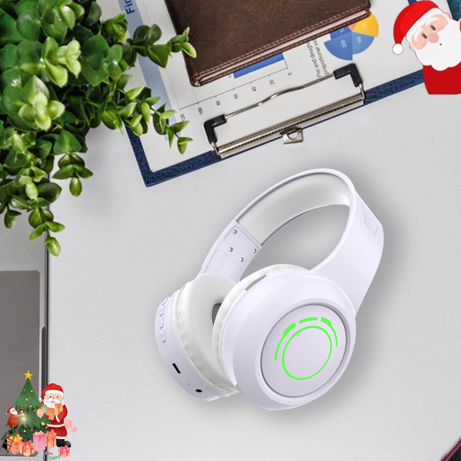 Kids Wireless Active Noise Cancelling Headphones, Bluetooth 5.4, 40H Playtime, Volume Limited 75/85/94dB, Type-C Fast Charging, Mic, Foldable for School/Travel/Airplane,White