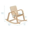 thumbnail image 2 of ECR4Kids Bentwood Reading Rocking Chair with Armrests, Montessori Furniture, Natural, 2 of 9