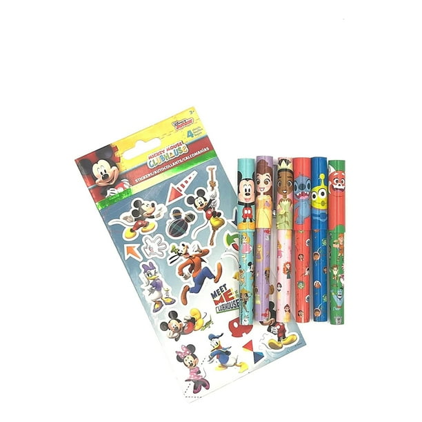 Bolígrafos coleccionables para el centenario de Disney, paquete de 6 con pegatinas