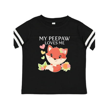 

Inktastic My Peepaw Loves Me- little fox Gift Toddler Boy or Toddler Girl T-Shirt