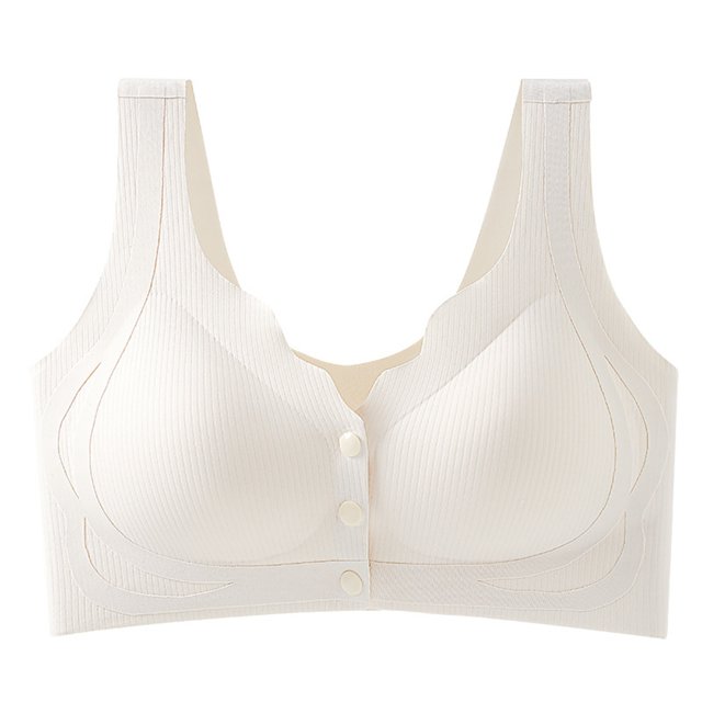 Soutien-gorge Style Débardeur Sans Armature à Boucle avant pour Femmes, à la Mode et Décontracté