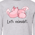 thumbnail image 4 of Inktastic Let's Relaxolotl with Sleeping Axolotls Long Sleeve Youth T-Shirt, 4 of 5