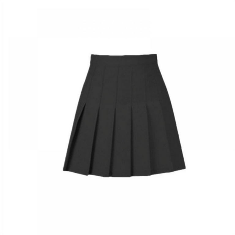 Women s High Waist A Line Pleated Mini Skirt Short Tennis Skirt