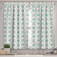 thumbnail image 2 of Ambesonne Medallion Valance & Curtain, Repeated Mandala Motifs, 55"x45", Grey Teal Dark Seafoam, 2 of 7