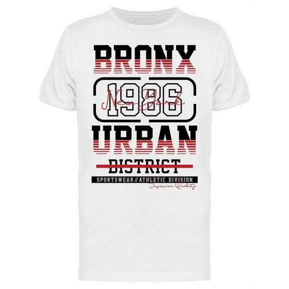 Bronx 1986 Urban T-Shirt Men -Image by Shutterstock, Male x-Large
