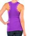 thumbnail image 5 of Womens Tank Top Sleeveless Seamless Racerback Nylon Spandex Workout One Size Prl, 5 of 7
