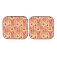 thumbnail image 4 of Picia Yellow Flowers 2 Piece Car Windshield Sun Shade Foldable | Foldable Sun Shield for Front Window Blocks UV Rays and Keeps Your Vehicle Cool-Medium, 4 of 7