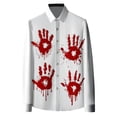 thumbnail image 1 of Chemise Décontractée à Manches Longues Imprimée 3D pour Hommes Halloween Mode Confortable pour Automne, 1 of 2