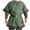 Green, variant on Mens Medieval Pirate Shirt Half Sleeve Cotton Lace up Renaissance Shirts Viking Retro Scottish Costume Tops Big and Tall Size S-5XL Green