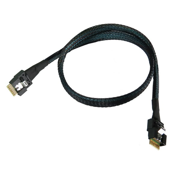 Slim SAS SFF-8654 4i Straight to Straight SFF-8654 4i Cable GEN 4 50CM