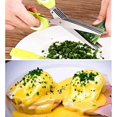 thumbnail image 3 of Herb Scissors Set Cool Kitchen Gadgets Gifts Kitchen Shears Scissors with Stainless Steel 5 Blades+Cover+Brush,Rust Proof,Sharp Cutting Garden Herb Ga, 3 of 4