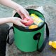 thumbnail image 1 of Cubo de pesca de contenedor portátil de agua plegable portátil, utilizado para viajes de camping, senderismo, pesca, jardinería (verde 10L) LingWen 9024715164483, 1 of 1