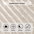 thumbnail image 2 of Madison Park Ivory Throw Blanket, Cozy Soft Throw for Bed, Sofa, Couch, Long Faux Fur Blanket for All Seasons, Christmas Gifts for Women, Men, 50x60", 2 of 6