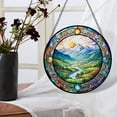 thumbnail image 4 of Pawberry Valley Window Hanging Stained Glass, Valley Suncatchers for Windows Stained Glass, Stained Glass Valley suncatcher, 4 of 7