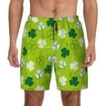 thumbnail image 2 of Goofa St Patrick's Day7 Printed Men's Swim Trunks Board Shorts Quick Dry Mens Swimming Trunks with Compression Liner,Breathable Fit Hawaii Beach Shorts-X-Large, 2 of 9