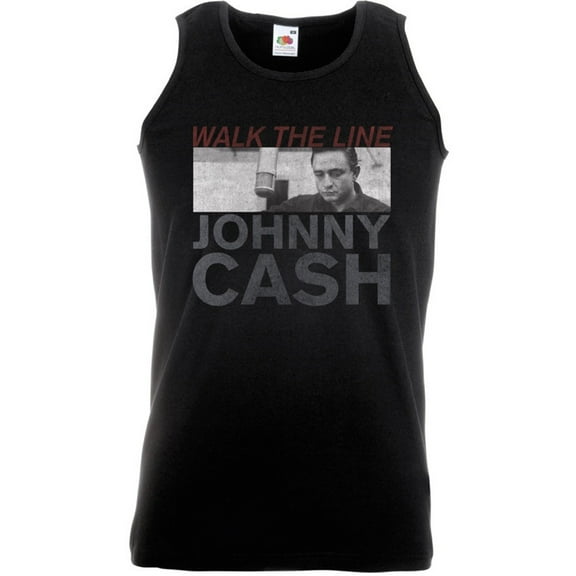 Johnny Cash Unisex Vest T-Shirt Studio Shot (Large)