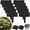 Black, variant on Imitation Stone Garden Fence,Plastic Retaining Edging Border, Interlocking No Dig Garden Edging for Landscaping,Flower Beds,Lawns and Pathways