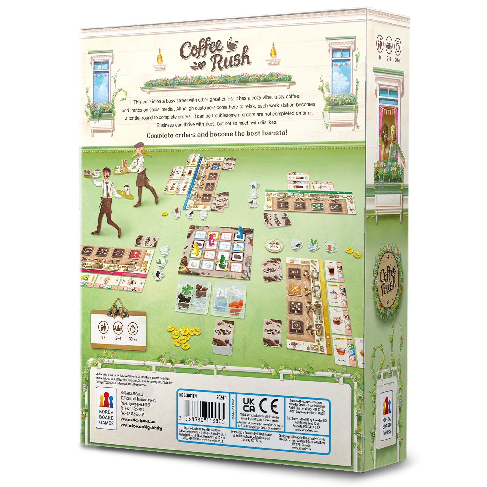 Coffee Rush Family Strategy Board Game for Ages 8 and up, from Asmodee
