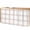 White, Pink, Brown, variant on Grey Checkered Cabinet Curtains 35"W x 35"L, Rustic Farmhouse Buffalo Plaid Sink Skirt for Bathroom Vanity Kitchen Self Adhesive, Dust-Proof Privacy Curtain for Shelves Closet Laundry Room Pantry
