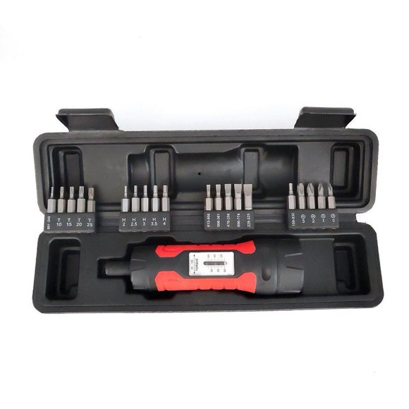 Bgsha Manual Preset Torque Driver Screwdriver 1/4Inch Drive wrench Non-Slip 10-65In.lb
