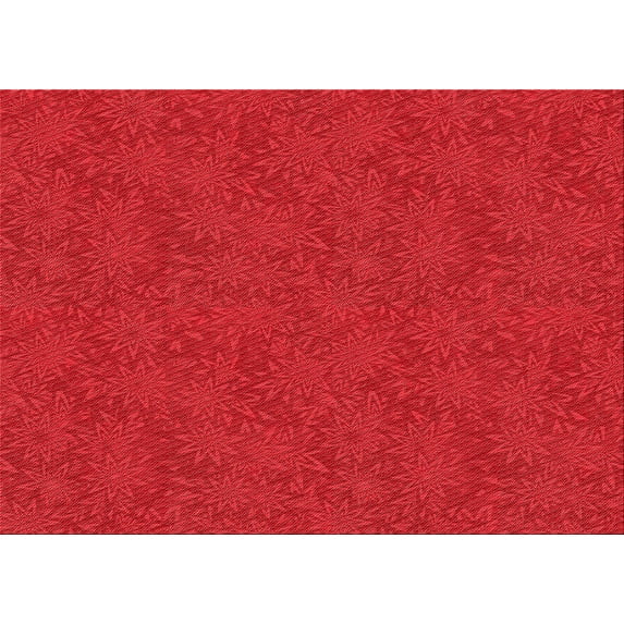Ahgly Company Machine Washable Indoor Rectangle Transitional Red Area Rugs, 2' x 4'