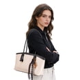 thumbnail image 2 of Deago Vintage Shoulder Bags for Women Y2k Fall Purse Top Handle Hobo Handbag PU Leather Tote Bag with Cute Pendant (White), 2 of 8