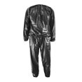 thumbnail image 2 of hengtong 2xFitness Sauna Suit Exercise Gym Home Sweat Suit Hoodie Pants Black L, 2 of 9