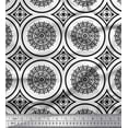 thumbnail image 1 of Soimoi Cotton Duck Fabric Floral Mandala Printed Fabric 1 Yard 42 Inch Wide, 1 of 1
