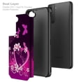thumbnail image 4 of Galaxy S21 Plus Case with Screen Protector for Girls Women, Dual Layer Heavy Duty Protective Phone Cover Cases for Galaxy S21 Plus/S21+ - Hot Pink Heart, 4 of 5