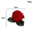 thumbnail image 2 of New Fashion Rose Head Ring Box Fine Ear Nails Box, 2 of 6