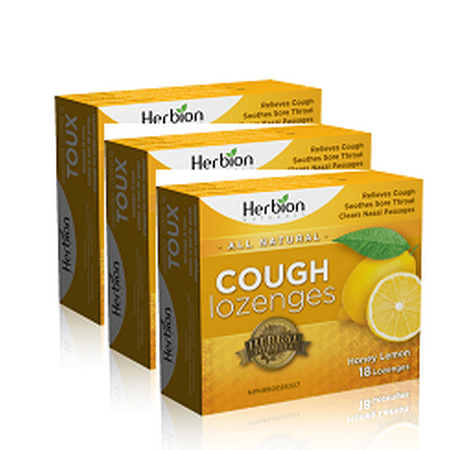 Herbion Naturals Sugar Free Cough Lozenges Cherry 18 Count (Pack of 6 Herbion Naturals Sugar Free Cough Lozenges Cherry 18 Count (Pack of 6