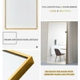 thumbnail image 5 of 71"x24" Rectangular Full Length Floor Mirror with Stand Gold, 5 of 7