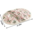 thumbnail image 3 of GDDTOY Ellipse Bathroom Rugs Spring Floral Print Absorbent Microfiber Rugs Non Slip Mats For Bathroom Floor Tub And Shower Home Decor Accessories Carpets Boo Door Mat Fast Drying Mats Washable Rug, 3 of 3