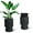 Black, variant on Self Watering Planters Set of 2, 14.2 Inch Tall Outdoor/Indoor Flower Pots with Water Level Indicator, Large Modern Planter with Hidden Reservoir for Patio, Porch, Balcony, White