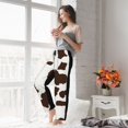 thumbnail image 6 of Bingfone Pajamas for Women,Brown Cow Pajama Pants with Pockets-Medium, 6 of 7