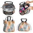 thumbnail image 2 of Boho Bohemian Art Drawstring Lunch Bag Women - Drawstring Lunch Bag Insulated for Work Office - Stain-Resistant Large Lunchbags for Women with Multi-Pockets, 2 of 6