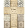 thumbnail image 2 of Wolk, Lisa 11x14 Black Ornate Wood Framed with Double Matting Museum Art Print Titled - Home Rules Cross, 2 of 4
