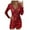 C-Red92, variant on DHFJKG Women's Dress Sequin Sparkly Glitter Dress V Neck Long Sleeve Party Club Going Out Mini Dresses Slim Fit Stylish Dresses