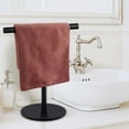 thumbnail image 3 of Primegos T-Shaped Towel Rack Storage Organizer Rust-Resistant Bath Hand Towel Holder Stand with Heavy Base, 3 of 8