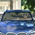 thumbnail image 4 of Yayeee Car Windshield Sun Shade Universal Fit Front Visor Protector, Green Forest Scene, 4 of 8