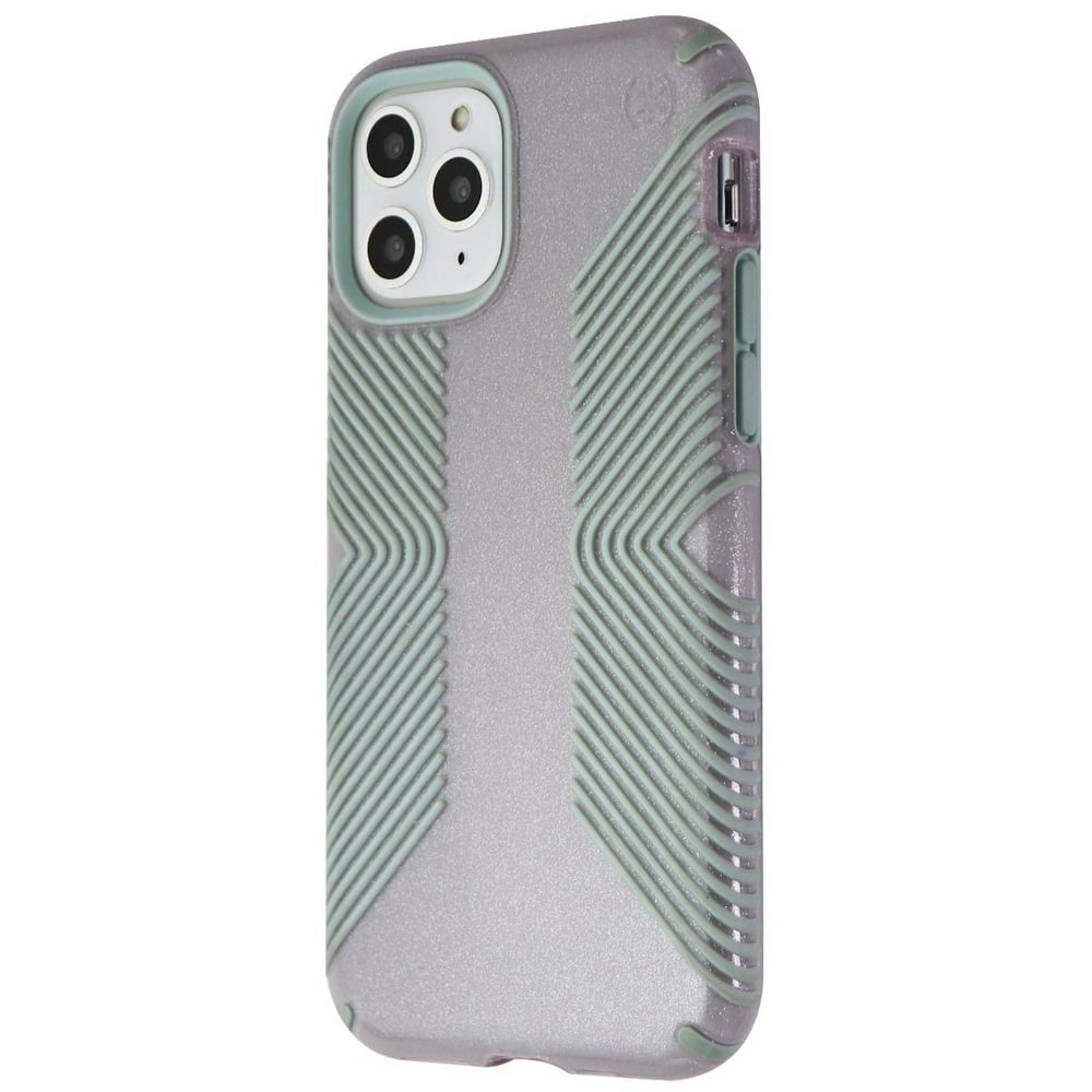Speck Presidio Grip + Glitter Case for iPhone 11 Pro Whitestone Gray