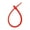 Red, variant on 22cm Colored Small Star Silicone Rope Jewelry Keychain Accessories Self-Locking Strap Lanyard Strap Easy to Use