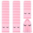 thumbnail image 1 of MasteelfCA 50Pcs Eyelash Design Makeup Bags Travel Makeup Bags with Drawstring Toiletry Bag, 1 of 7
