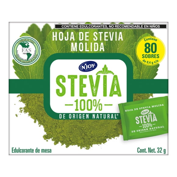 Stevia 100% Natural 80 sobres